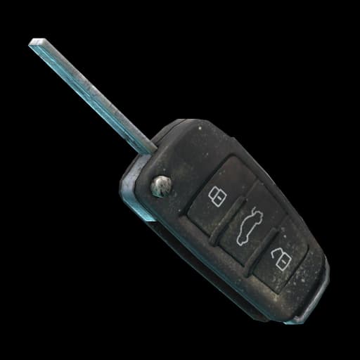 Folding car key